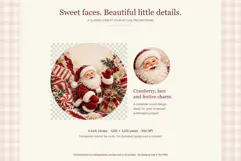 Ornament Sublimation Cranberry Christmas Product Image 2