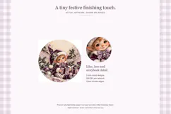 Sugarplum Christmas Round Stickers Product Image 2