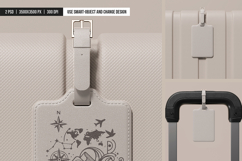 Leather Luggage Tag with Buckle Mockup Product Image 4