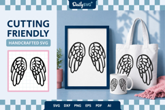 Angel Wings SVG - Heavenly Wings Cut File Product Image 2