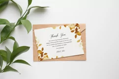 Floral Funeral Thank You Card. Ms Word and Photoshop Product Image 2