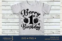 Berry 1St Birthday Cute Strawberry Desig Svg, New Born svg Product Image 4