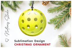 PICKLEBALL Christmas Ornament. Sublimation design. Product Image 1