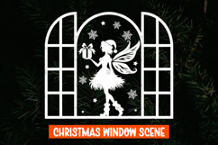 6 Christmas Fairy Window decal SVG, Christmas Window Display Product Image 5