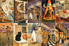 Retro Halloween Junk Journal Digital Kit| Junk Journal Product Image 4