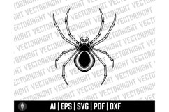 Spider Clipart SVG, Spider Shape Ai, Eps, Pdf, Dxf. Spider Product Image 3