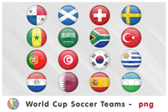 Big Bundle. 48 Soccer World Cup 2026 National Teams cliparts Product Image 4