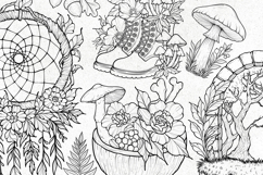 60 Procreate Stamp Brushes, Cottagecore Fairycore Goblincore Product Image 4