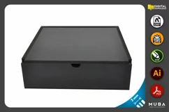 5 pcs Sizes Wooden Box, Jewellery Box Gift, Laser Cut File Product Image 4