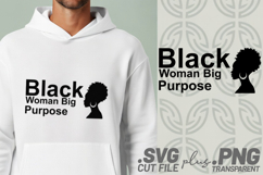 4x Inspirational Quotes Black Woman Soft Power SVG Cut Files Product Image 5