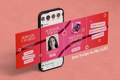 Breast Cancer Awareness Instagram Carousel &amp; Canva Template Product Image 4