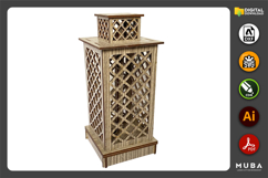 Night light Laser cut files Cnc router plans Product Image 4