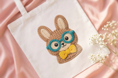 Nerdy Crochet Bunny PNG Clipart Product Image 4