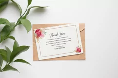 Floral Funeral Thank You Card, Ms Word & Photoshop Template Product Image 3