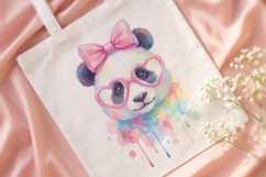 Cute Watercolor Panda PNG Product Image 4