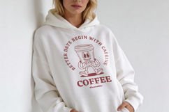 Caffeine Lover Tee Retro Coffee Mascot Product Image 4