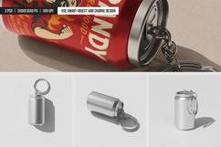 Soda Can Keychain Mockup Product Image 4