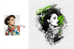 Artistic Ink Splash Portrait WallArt Product Image 6