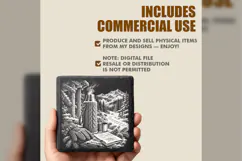 The Knitted Thermos Trail Winter Drink Laser Engraving PNG Product Image 5