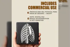 The Ivory Cage Anatomy Laser Engraving PNG Product Image 6
