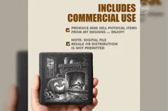 The Hearthside Smile Pumpkin Halloween Laser Engraving PNG Product Image 5