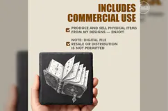 The Unwritten Grimoire Witchcraft Laser Engraving PNG Product Image 6