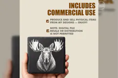 The Marsh Crown Woodland Animal Laser Engraving PNG Product Image 5