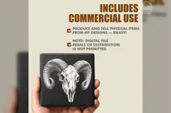 The Horned Reliquary Anatomy Laser Engraving PNG Product Image 5