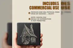 The Crooked Lantern Cottage Halloween Village PNG Product Image 3