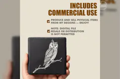 The Backward Gaze Woodland Animal Laser Engraving PNG Product Image 6
