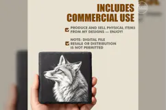 The Copper Listener Woodland Animal Laser Engraving PNG Product Image 5