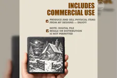 The Lanternsnow Cottage Christmas Village Laser Engraving PN Product Image 5