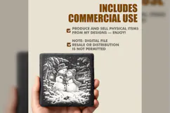 The Snowbound Embrace Laser Engraving PNG Product Image 5