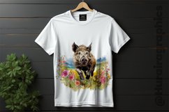 European Wild Boar Clipart 04 variations Product Image 2