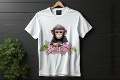 Chimpanzee Clipart 04 variations Product Image 2