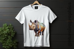 Rhinoceros Clipart 04 variations Product Image 2