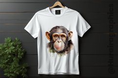 Chimpanzee Clipart 04 variations Product Image 2