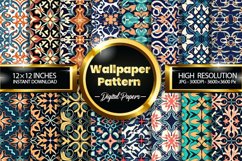 Wallpaper Pattern Digital Papers, Pattern Design Product Image 1