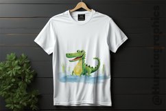 Crocodile Clipart 03 variations Product Image 2