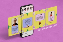 Customer Testimonial Instagram carousel &amp; Canva Template Product Image 4