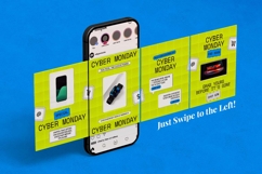Cyber Monday Sale Instagram Carousel & Canva Template Product Image 5