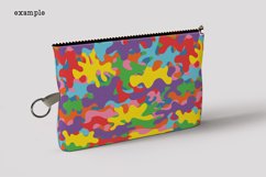 Kids Camo Seamless Pattern, Bright &amp; Colorful Camouflage Product Image 4