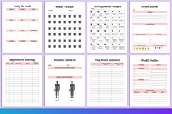 2024 Anxiety &amp; Depression Workbook Canva Product Image 4