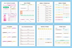 2025 Fitness Planner Bundle Canva Product Image 4