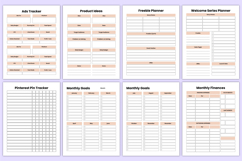 2026 Online Business Planner Canva Template Product Image 4