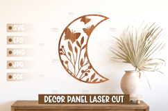 Moon Wall Art SVG - Moon Laser cut, Baby Room Home Decor Product Image 1