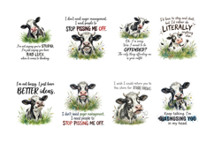 Sarcastic Funny Cow Sublimation PNG Product Image 4