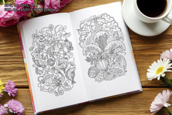 Sea romantic coloring pages Product Image 7