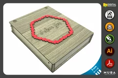 Wooden Desk Clock With Mechanism Box, Laser Cut File Product Image 4