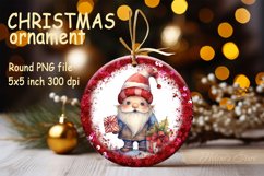 Christmas Ornament sublimation | Christmas gnome PNG Product Image 1